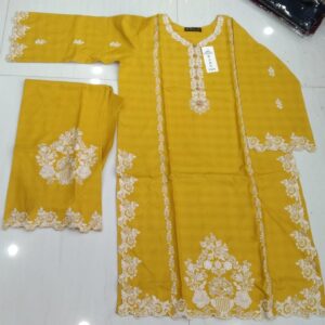 Baby Jaan Premium Cotton Suit – Red, Zinc, Mustard & Parrot – Soft & Stylish