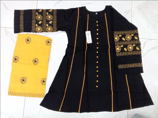 Baby Jaan Lawn Frock – Blue, Farozi, Zinc, Pink & Sky – Light & Comfortable