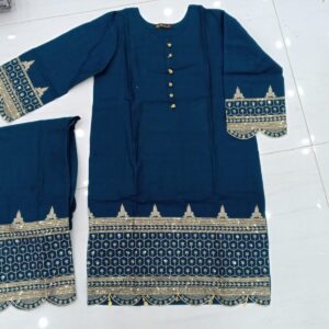 Baby Jaan Cotton Fancy Tari Design Suit with Matching Palazzo – Red, Mustard, Zinc, Parrot, Pista & Pink – Stylish & Comfortable